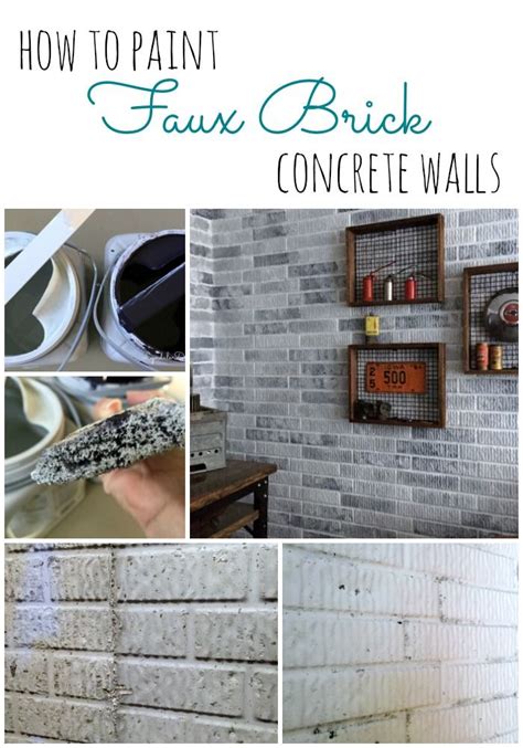 How To Paint Faux Brick On Concrete Walls