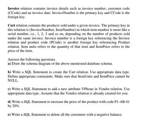 Solved Consider The Following Database Schema Customer Chegg