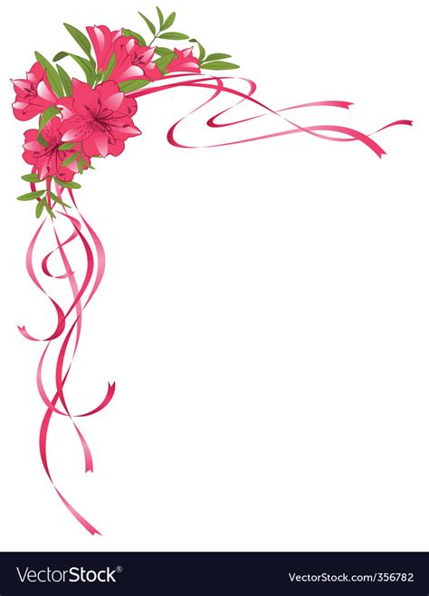 Floral Border Royalty Free Vector Image Vectorstock