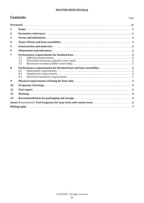 ISO FDIS 8028 Rubber And Or Plastics Hoses And Hose Assemblies For