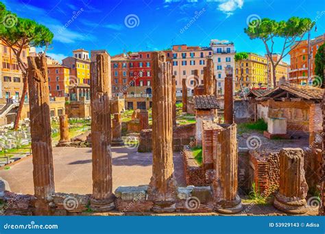 Largo Argentina stock image. Image of culture, destination - 53929143