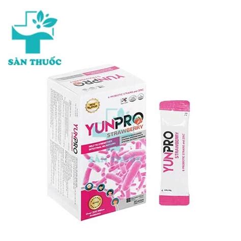 Yunpro Strawberry DHG Hỗ trợ điều trị chứng rối loạn tiêu hoá