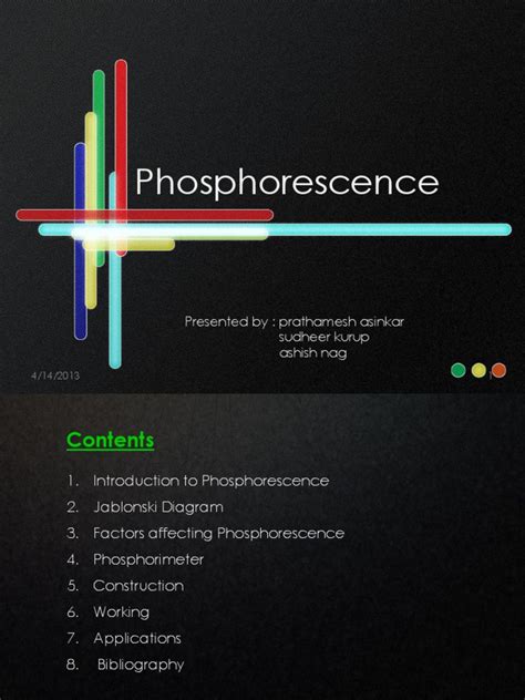 Phosphorescence Fluorescence Quantum Mechanics