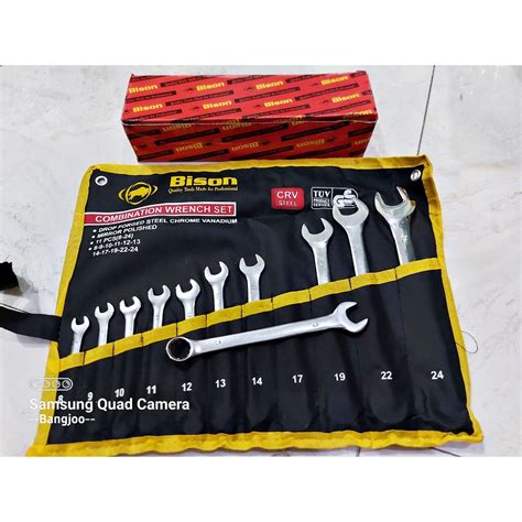 Jual BISON Kunci Ring Pas Set 11pcs 8 24 Kunci Kombinasi Wrench Set