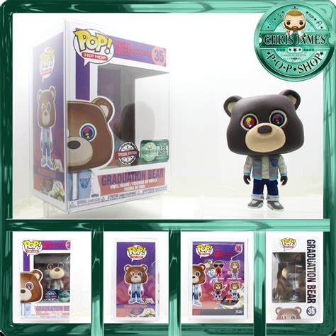 Kanye West Graduation Bear Funko Pop Figure Hand-painted Chris James ...