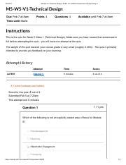 M5 W5 V1 Technical Design APSC 101 2020W Introduction To Engineering II