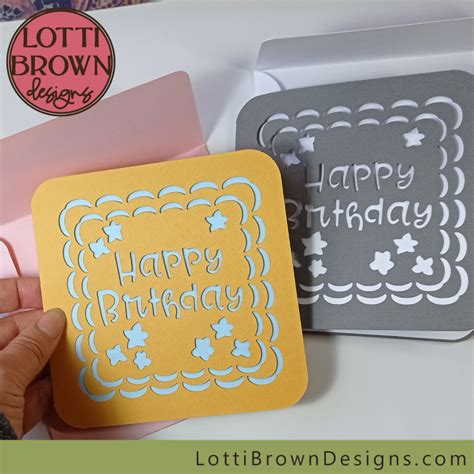 Make An Easy Birthday Card With Your Cricut