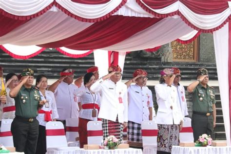 Upacara Peringatan HUT Kota Tabanan Ke 530 Tahun 2023 Berlangsung