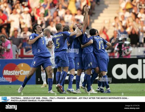 Football World Cup Final Italy V France Joy