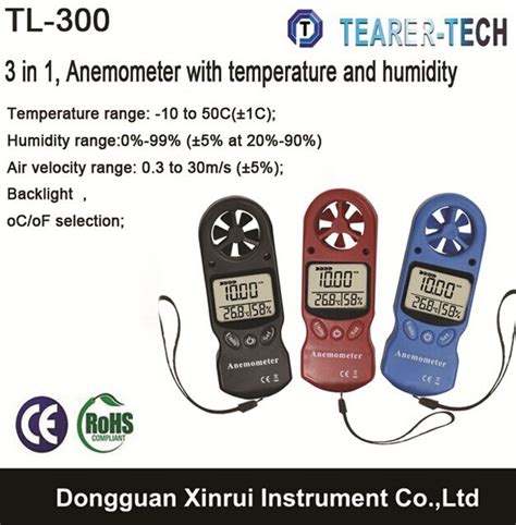 3 In 1 Industrial 0 3 To 30m S Thermo Anemometer Thermal Anemometer