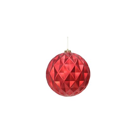 15cm Fancy Jumbo Baubles Red Green Gold