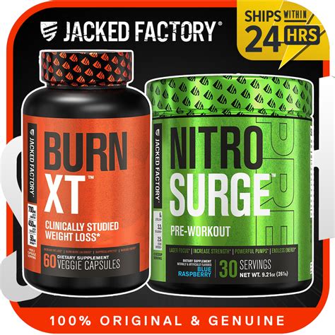 Jacked Factory Burn Xt Thermogenic Fat Burnerweight Loss Supplement L