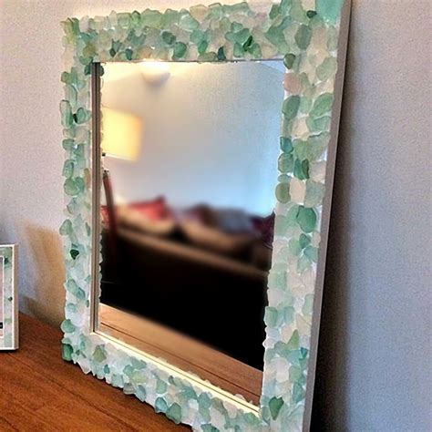 Sea Glass DIY Projects - Frame and Vase