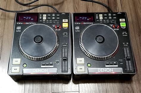 Denon Dn S3000 Pro Cd Dj Turntable Players Pair Reverb