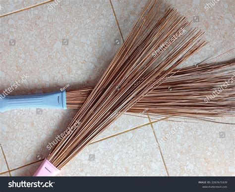 Hard Broom One Traditional Household Inddonesia Stock Photo 2267671639