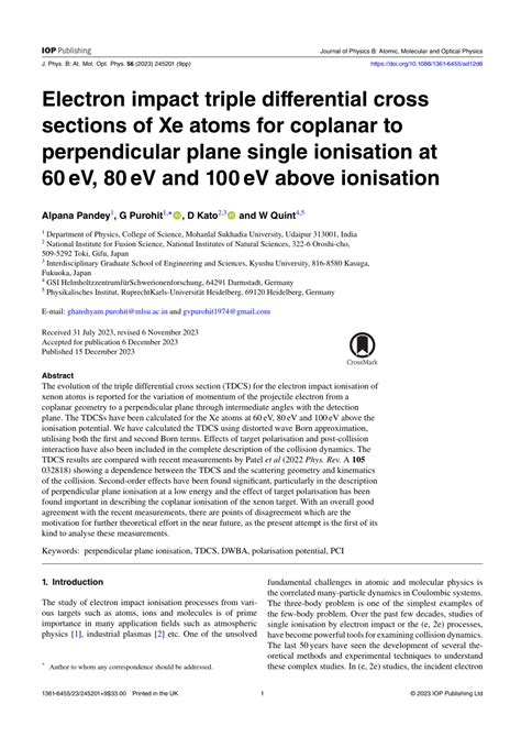 Electron Impact Triple Differential Cross Sections Of Xe Atoms For