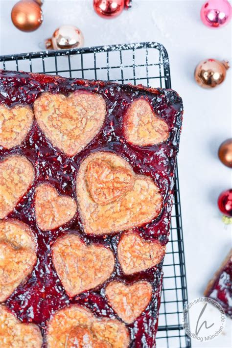 Linzer Plätzchen Linzer Torte vom Blech Selbstgemacht Der Foodblog