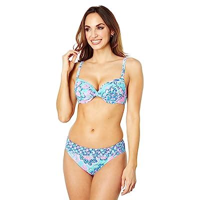 Lilly Pulitzer Blossom Underwire Bikini Blue Horizon Jungle Sunrise