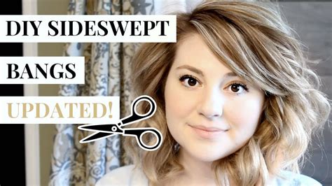 So Easy How To Cut Side Swept Bangs At Home Heyjuliarae Youtube