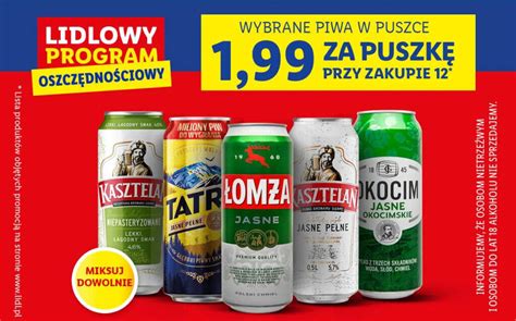 Promocja Wybrane Piwa W Puszce Przy Zakupie 12 Lidl