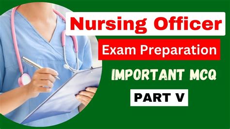 Important Mcq With Answer Part 50 Nursing Officer Exam Preparation