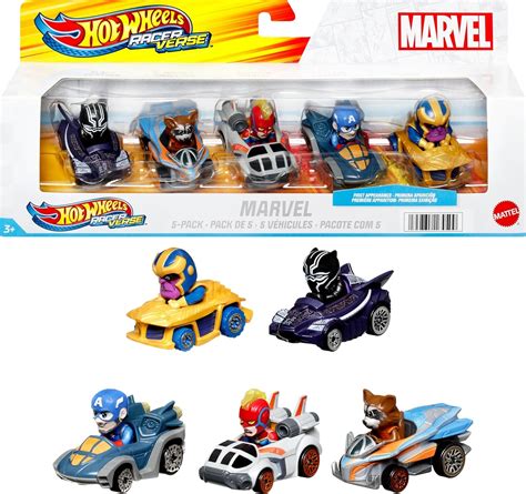 Hot Wheels Paquet De Voitures Marvel Racerverse