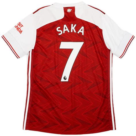 2020 21 Arsenal Home Shirt Saka 7 9 10 L