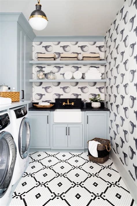 26 Stylish Laundry Room Wallpaper Ideas To Try