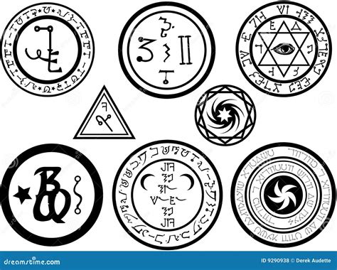 Alchemical Symbols And Magickal Sigils Royalty Free Stock Photos ...