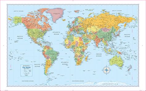 Rand Mcnally Signature World Wall Map - map : Resume Examples #o7Y3jXz9BN