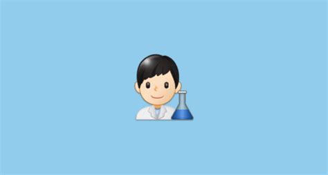 Cientista Homem Pele Clara Emoji On Samsung One UI 2 0