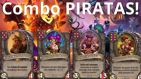 Combo PIRATA Hearthstone campos de batalla battlegrounds en español