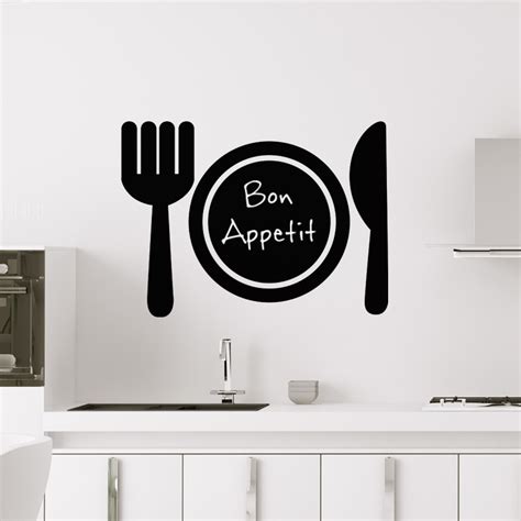 Sticker Ardoise Design Couverts De Table Stickers Stickers Cuisine