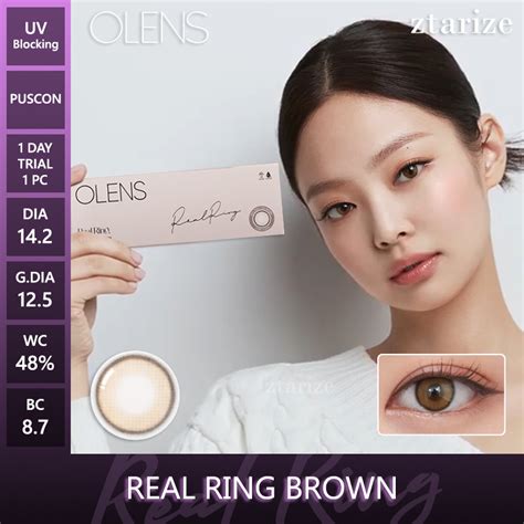 Jual Ztarize Ready Stock Trial Olens Real Ring Brown Day Daily