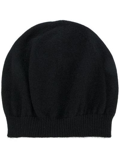 Rick Owens Cashmere Ribbed Beanie Modesens