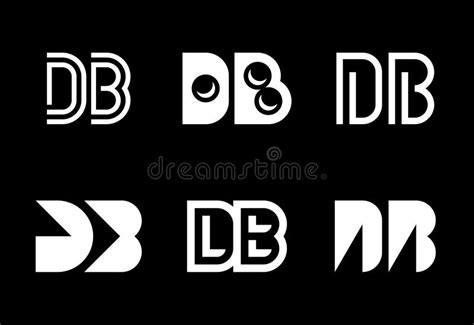 Set Of Letter DB Logos Stock Vector Illustration Of Circle 293935412