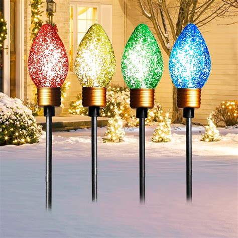 Amazon Eambrite Christmas Bulb Pathway Lights With Led Jumbo