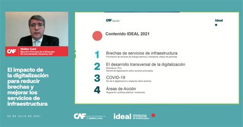 Caf Presenta Informe Sobre Impacto De La Digitalizaci N Para Reducir