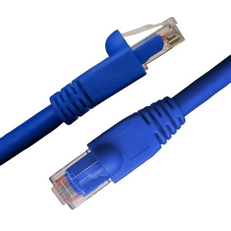 NTW 15 Ft Cat6a Snagless Unshielded UTP Network Patch Cable Blue