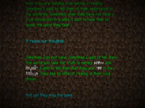 Minecraft End Poem Meaning