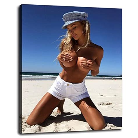 NOMASTYL Abby Dowse Poster Sexy Bikini Girl With Big Boobs And Big Butt Canvas Prints Gym