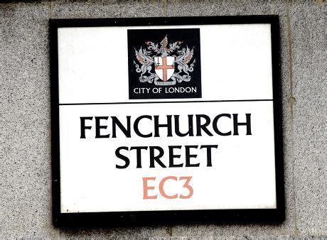 Fenchurch Street Ec3 Sign City London Editorial Stock Photo Stock