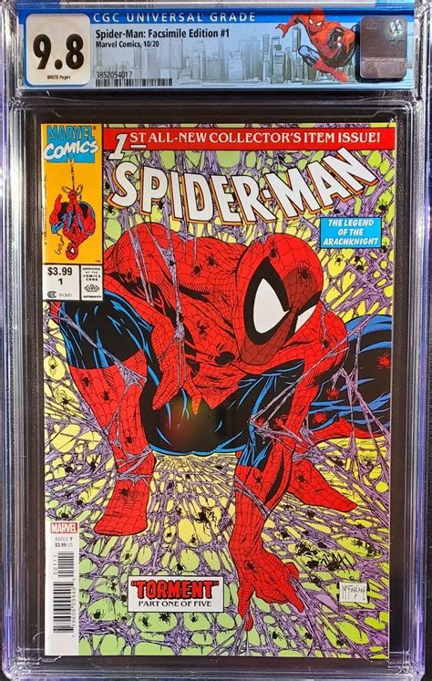 Spider Man 1 Facsimile Edition 2020 1 1990 CGC 9 8 Todd McFarlane