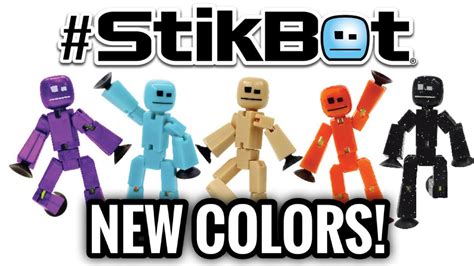 NEW Stikbot Colors Metal Purple Sparkle Black Sand More