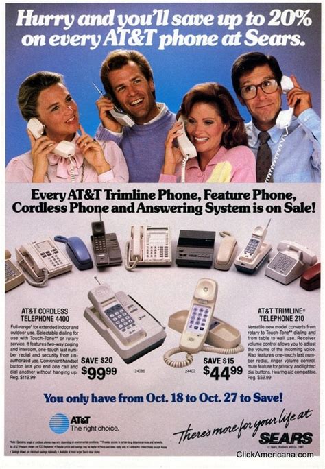 Sears/AT&T phone ads (1980's) : r/vintageads