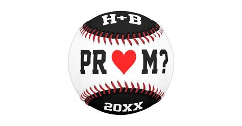 Promposal Senior Prom Proposal Ideas Baseball Zazzle