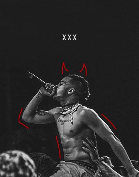 Black And White Xxxtentacion Poster Xxxtentacion Devil Print Etsy