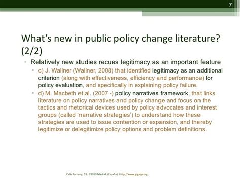 Legitimation And Policy Dynamics Approach