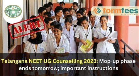 Telangana Neet Ug Counselling Mop Up Phase Ends Tomorrow