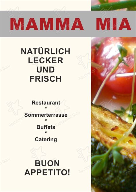 Menu At Mamma Mia Pizzeria Uelzen